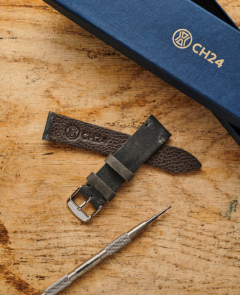 Szary pasek ze skóry typu pull-up 20 mm